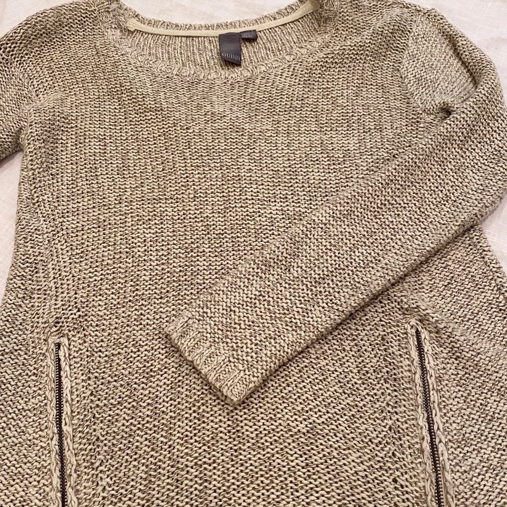 Beige Crocheted Sweater - Picture 3 of 4